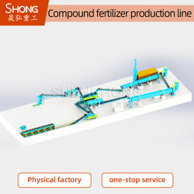 Linea di produzione di fertilizzanti NPK a 380V/50Hz con granuli da 4-6 mm e contenuto di nutrienti ≥ 90%