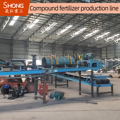 Linea di produzione di fertilizzanti composti NPK di capacità di 5 t/h con tasso di granulazione del 70% e tensione di 380 V