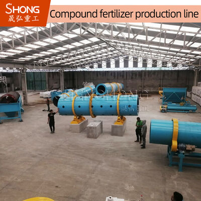 Linea di produzione di fertilizzanti NPK automatizzata con capacità di 5 t/h, granulatore a tamburo rotativo e controllo PLC