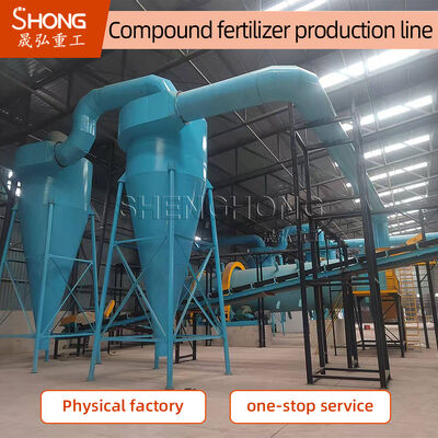 Linea di produzione di fertilizzanti NPK per materie prime in polvere chimica con capacità di lavorazione di 5 t/h