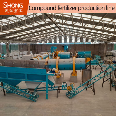 Linea di produzione di fertilizzanti NPK nutrienti totali al 90% con dimensioni granulari di 2-4 mm e contenuto di umidità ≤2%