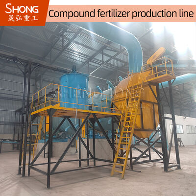 Linea di produzione di fertilizzanti NPK di capacità 5 t/h con rapporto di granulazione del 90% e tensione di 380 V per la produzione di granuli di fertilizzanti organici