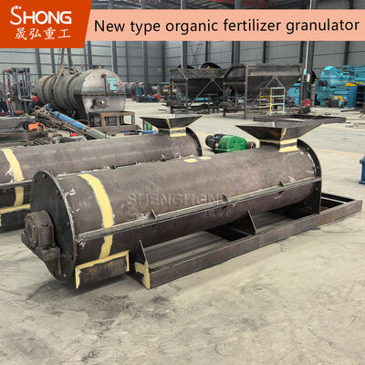 Granulatore di fertilizzanti a tamburo e pin rotativo di nuovo tipo, due in uno, con elevato tasso di granulazione ≥ 90% e pin sostitutivi a carburo di tungsteno per umidità compressa tra il 15% e il 25%