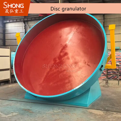 Granulatore a disco con coefficiente di granulazione del 95% angolo regolabile del pannello per granuli di fertilizzante a sfera rotonda