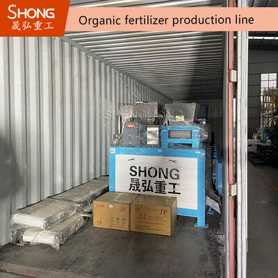 Linea di produzione di fertilizzanti organici con capacità di 10 t/h con velocità di granulazione >98% utilizzando la tecnologia di stampaggio in un unico passaggio