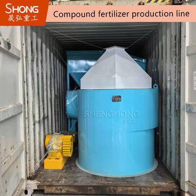 Granulatore a tamburo rotante a forma di palla rotonda da 2-6 mm per fertilizzante composto con materiale in acciaio al carbonio e potenza 5.5KW