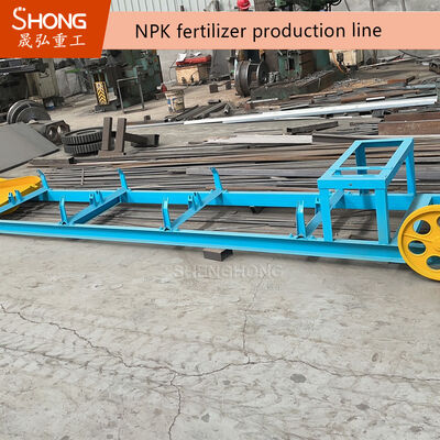 Granulatore mobile a doppio rullo per mini fertilizzanti con base in cemento zero Massima mobilità in loco e distribuzione istantanea resistente alle intemperie