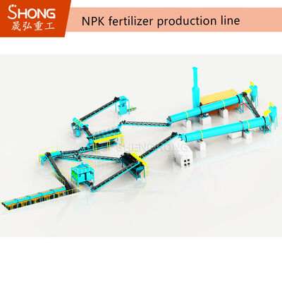 10 T/H Linea di produzione di fertilizzanti NPK a estrusione a secco con granulatore a doppio rullo