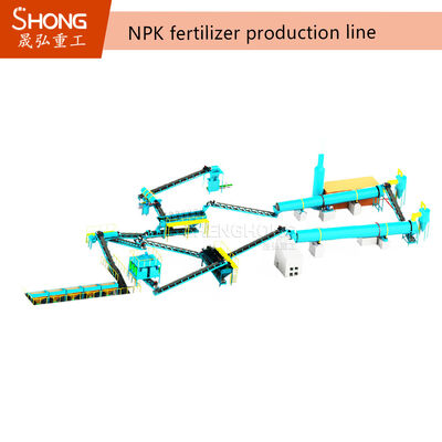 Linea di Granulazione per Fertilizzanti NPK Multi-Materia Prima con Granulazione a Rullo e Dimensione del Granulo Regolabile