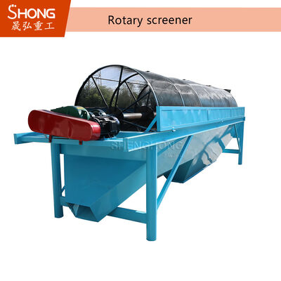 1-10 t/h Scanner rotativo Fertilizzante Screening Machine per la classificazione dei granuli in acciaio al carbonio da 2 a 10 mm